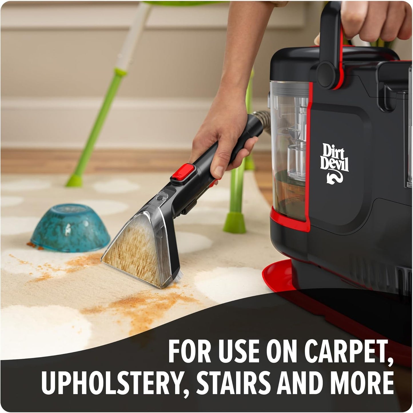 Dirt Devil Pet Portable Spot Cleaner Solution, 32 oz., Fresh Blossom Scent, Upholstery and Carpet Shampoo Solution, Eliminates Pet Messes and Odors, Pair with Dirt Devil Portable Spot Cleaners