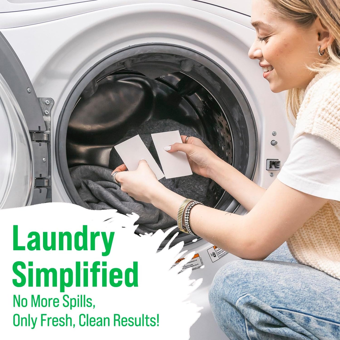 Rockin' Green Active Wear Travel Laundry Detergent Sheets - Mess-Free Laundry Sheet Detergent with Sodium Bicarbonate - Easily Dissolvable Laundry Soap Sheets (104 Loads, Freshwood Mac)