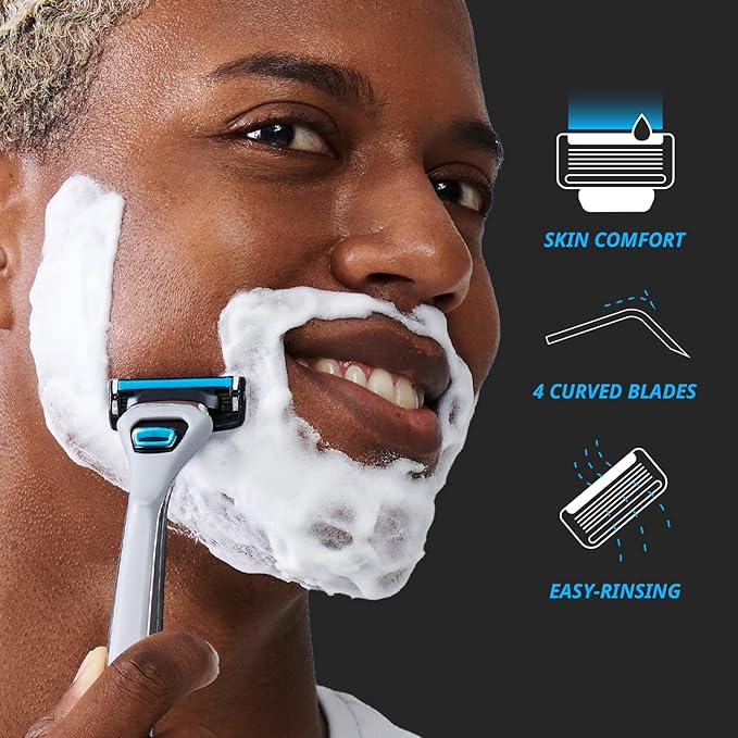 Dorco Pace 4 Pro - Four Blade Razor Shaving System - 16 Cartridges (No Handle)