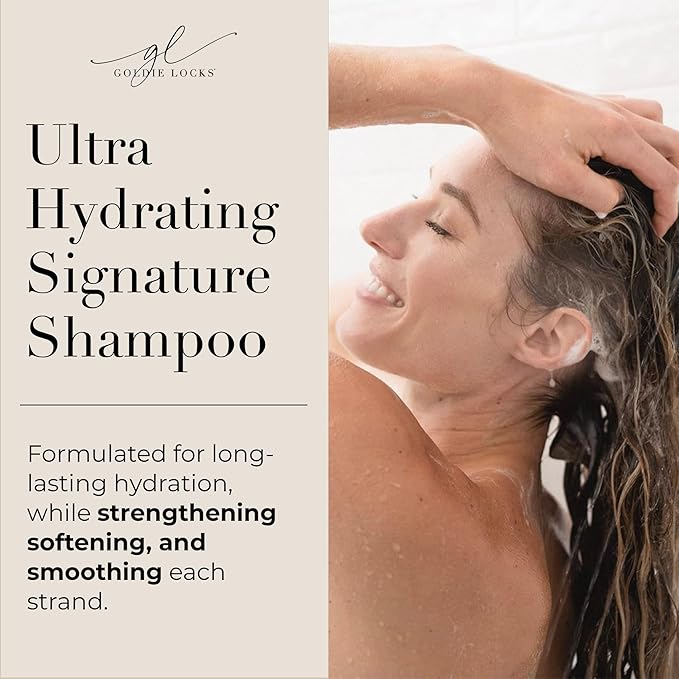 Goldie Locks Ultra Hydrating Shampoo & Conditioner Set - Sulfate-Free, Paraben-Free - for Frizz Control, Shine & Strength - Color & Extension Safe - Protein-Free - 2 x 8.45 fl oz (Packaging May Vary)