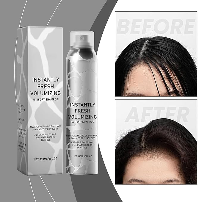 Hair Dry Shampoo for Women, Instantly Fresh Volumizing Hair Dry Shampoo, Instantly Absorbs Excess Oil, Volumizing for All Hair Types, Refreshing And Non-Greasy