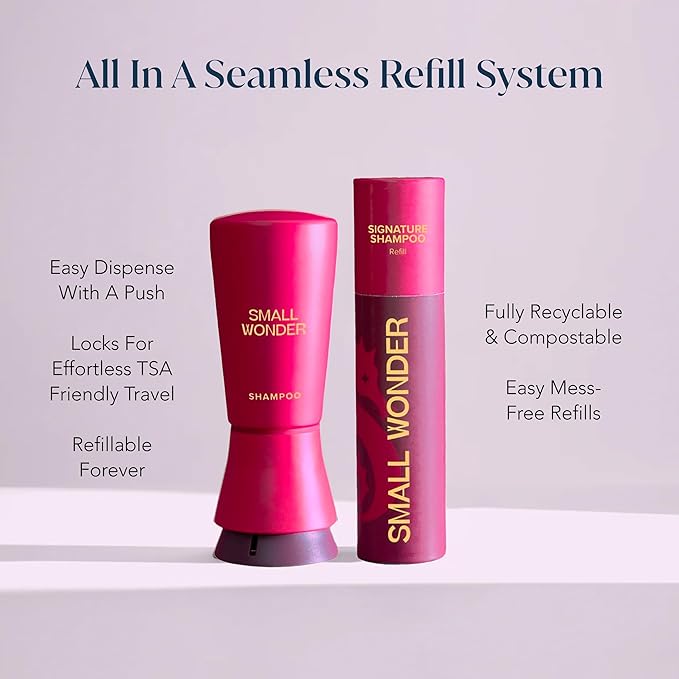 Signature Shampoo and Conditioner Set (50-80 Washes) – Sulfate Free, Paraben-Free, Color-Safe, Powder to Creamy Lather Formula (Signature Shampoo & Conditioner Set)