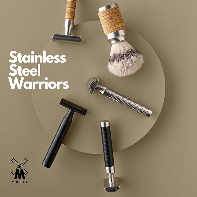 MÜHLE ROCCA Jet Black Stainless Steel Safety Razor