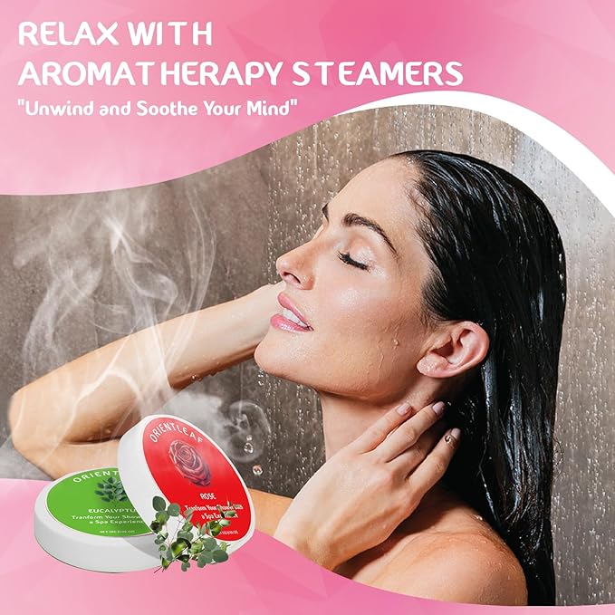 Shower Steamers Aromatherapy, Self Care Birthday Gifts for Women, 8 Pack Stocking Stuffers Christmas Gifts for Mom Men Teen Girls Adults, Stress Relief Shower Bombs
