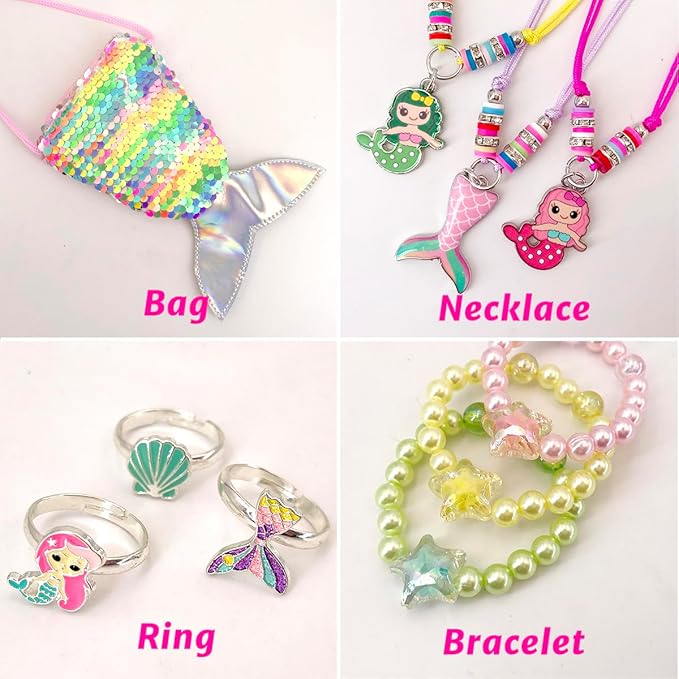 Magic Shell Bath Bomb Gift Set for Kids, 9 Pack Bath Bombs with Little Mermaid for Girls, Organic Bath Bombs with Surprise Inside.