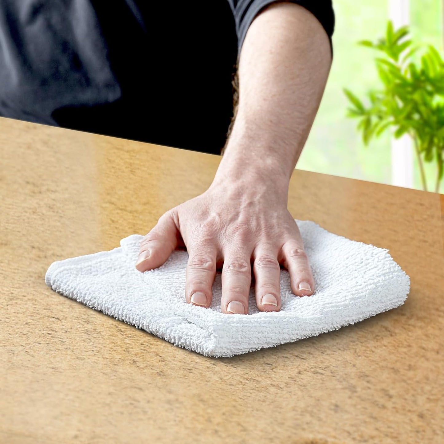 Avalon Towels Terry Bar Mop Towels (Value Pack of 60) Size 16"x19" – Absorbent and Durable, Multipurpose Cleaning Rags, Cotton Cleaning Cloths, Terry Cloth Rags, Reusable Shop Rag