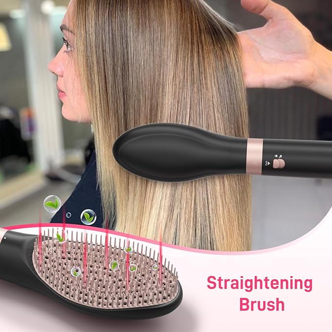 Dual Voltage Hot Air Styler Wrap - 5 in 1 Hair Dryer Brush,Multi Hair Styler, with Fast Drying Blow Dryer, Styling, Straightening & Volumizing