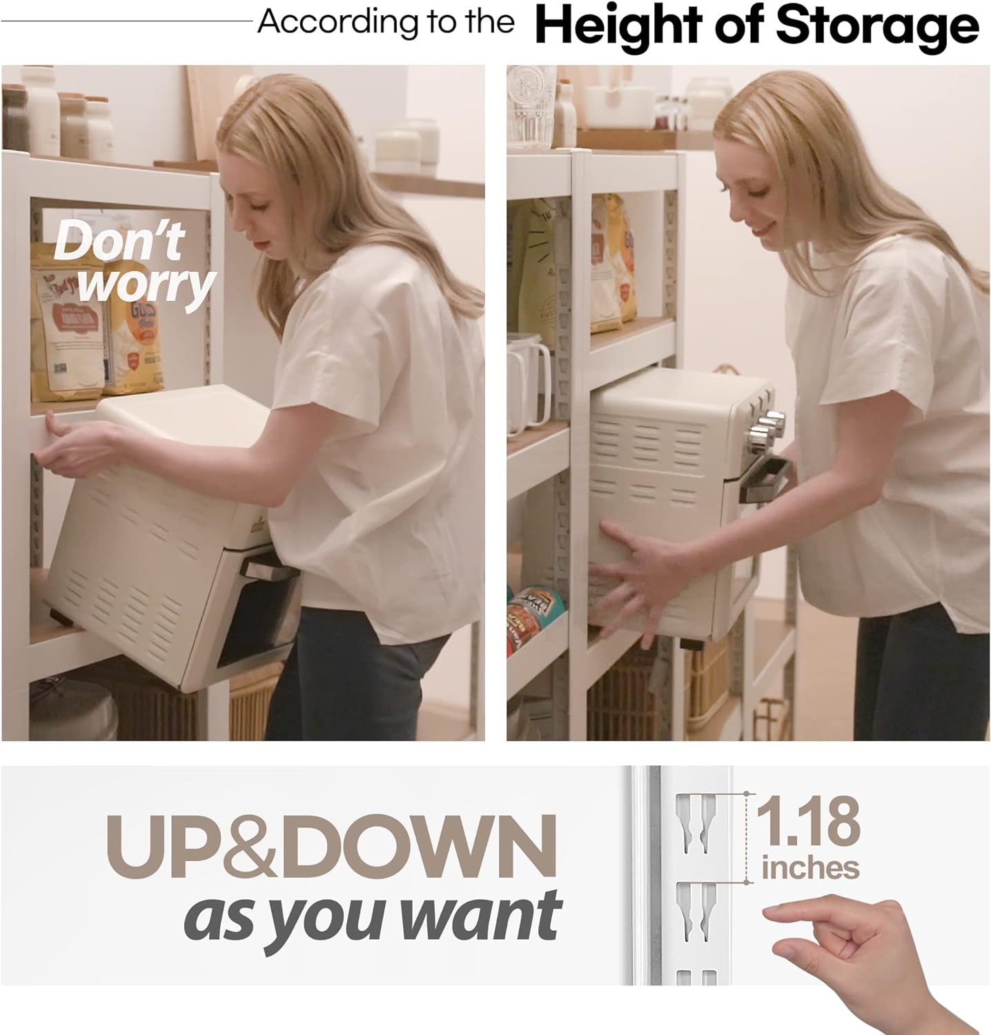 HOMEDANT House 5-Tier Laminated Metal Shelving Unit Adjustable Storage Utility Rack Heavy Duty Shelves Organization Multipurpose Shelf Kitchen Garage Pantry Closet 10Pack