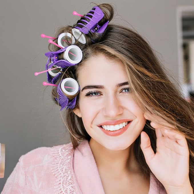 Kichvoe 2 Packs/180pcs Brush Roller Picks: Hair Roller Pins Locking Tools for Hair Curling Styling Accessories For Women Girls (Random Color)