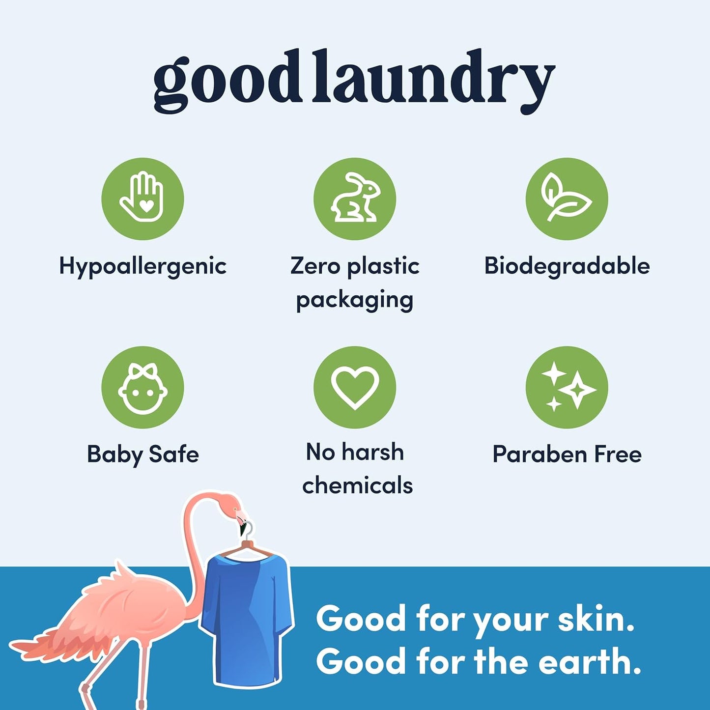 Good Laundry Flowers of Paradise Detergent Sheets, Scent Booster, & Dryer Sheet Bundle - No Plastic Jugs, Eco-Friendly, Zero Harsh Chemicals, Hypoallergenic - Based in the USA