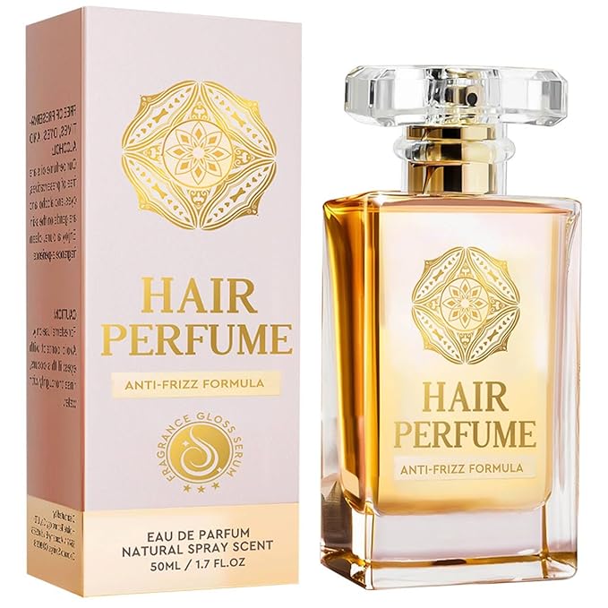 Hair Perfume, Pheromones Perfumes for Women, 50ml Natural Scented Hair Mist, Leave-In Conditioning Spray for Dry & Frizzy Hair, Long Lasting Fragrance