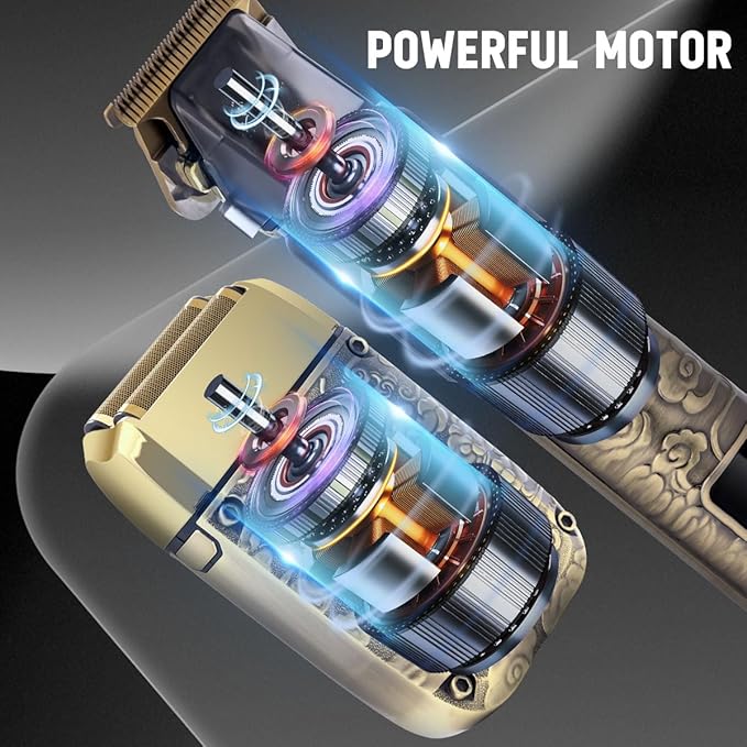 Hatteker Foil Shaver, Head Shaver Kit Beard Trimmer for Men Grooming Shaving Kit, Hair Trimmer, Cordless Head Shavers for Bald Foil Shavers Gifts for Him