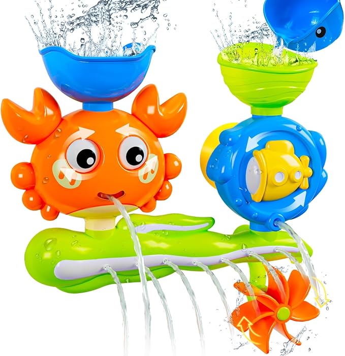 Crab Bath Toys for Kids Ages 1-3 Toddlers 2-4, Bathtub Toys for 12-18 Months Babies, Water Shower Tub Toys for 1 2 Year Old Boys Girls Infant Gifts Presents