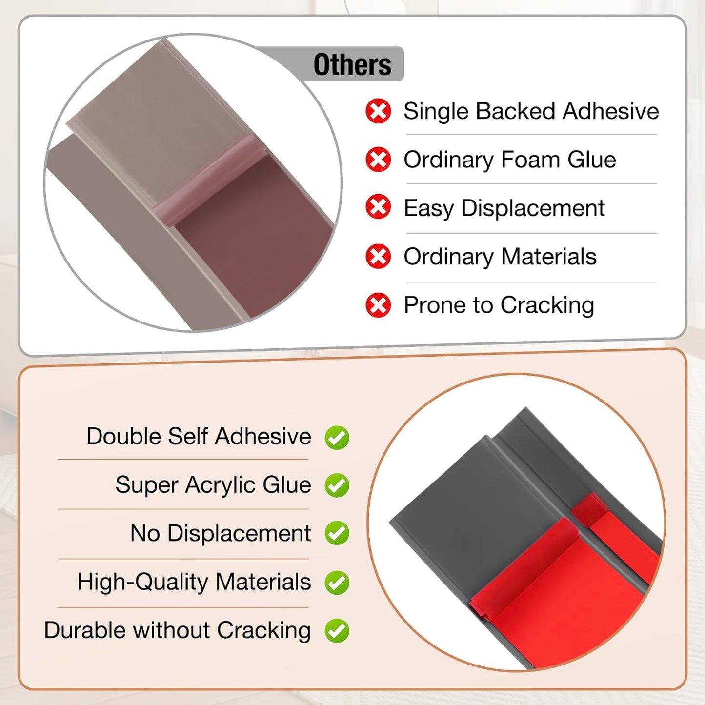 Floor Transition Strip Self Adhesive Vinyl Door Threshold for Doorways Carpet Edging Trim Overlap Edge Reducer for Laminate Floor, Carpet, Tile (Deep Gray Wood Grain, 1/5" to 2/5", 10Ft)