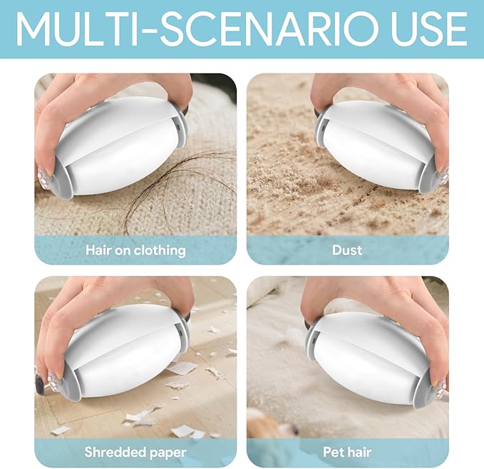 2 PCS Reusable Lint Rollers for Pet Hair Extra Sticky, Mini Portable Travel Lint Roller, Washable, Super-Sticky Gel Balls for Dust, Debris, and Hair(White)