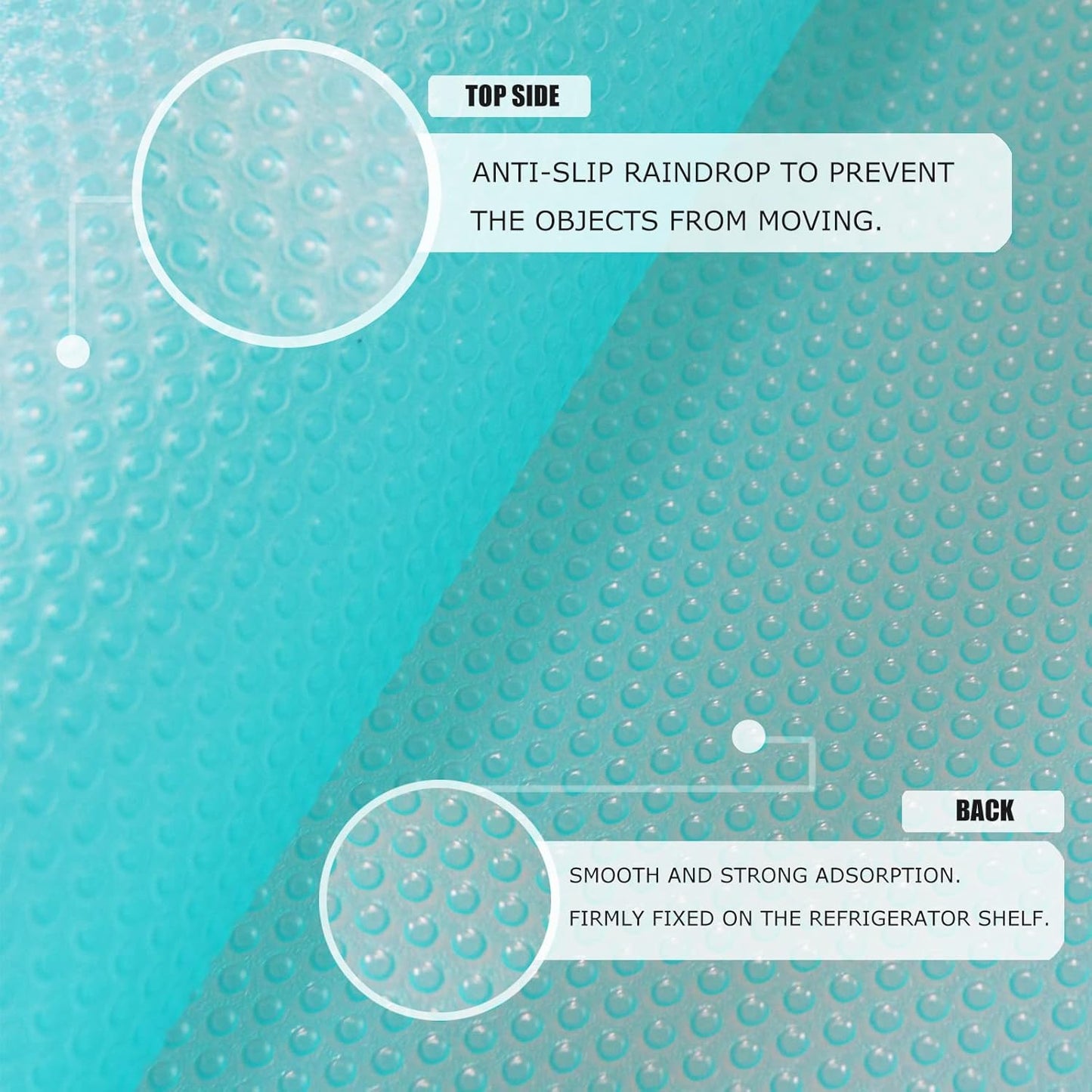 24Pcs Refrigerator Liners, Washable Fridge Liner Mats Covers Pads for Glass Shelf Cupboard Cabinet Drawer Home Kitchen Accessories Organization (Blue)