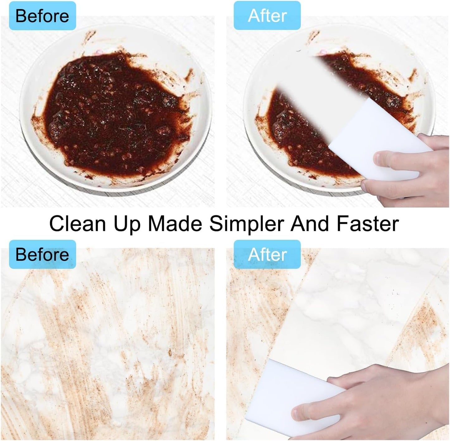 Magic Sponge Eraser,Multi-Functional Household Cleaning Kitchen Dish Sponge for Furniture (2X-100)