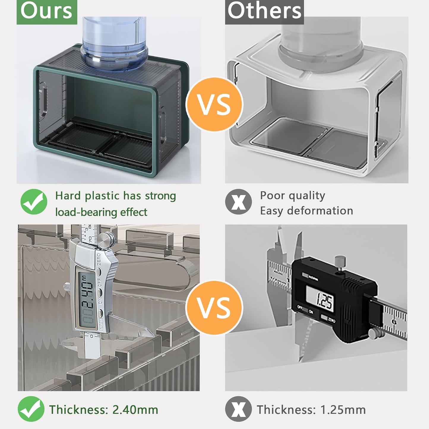 19Gal Collapsible Storage Bins with Lids & Wheels - 2 Pack Stackable with Doors, Heavy-Duty Plastic Containers for Home/Office, Green