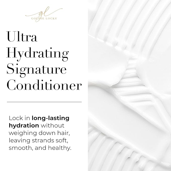 Goldie Locks Ultra Hydrating Shampoo & Conditioner Set - Sulfate-Free, Paraben-Free - for Frizz Control, Shine & Strength - Color & Extension Safe - Protein-Free - 2 x 8.45 fl oz (Packaging May Vary)