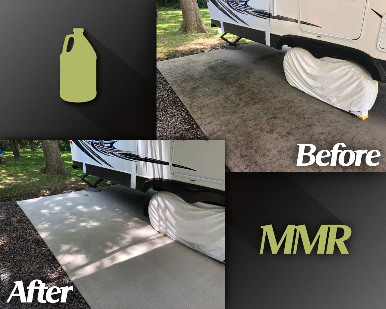 Bad Axe MMR Instant Mold Stain and Mildew Stain Remover - Professional Strength, Contractor Grade Cleaning Solution, Professional Quality Formula, Odor Removal, (1) Gallon & (1) 32oz