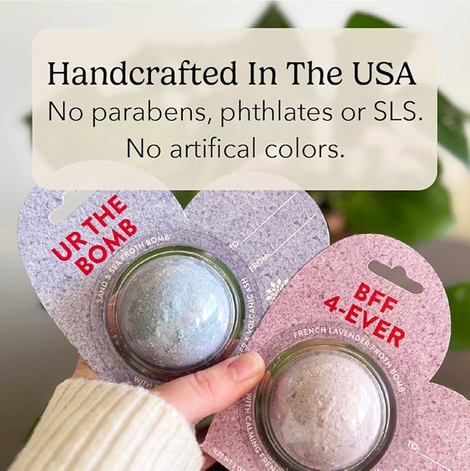 PACHA SOAP Co. Bath Bomb Cards, UR The Bomb, 3-Pack - Scents of Sand & Sea, Nourishing, Moisturizing, Naturally Derived & Handcrafted in The USA