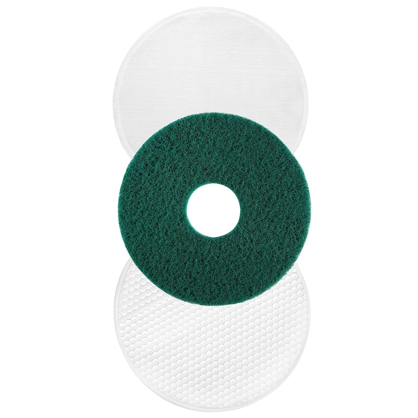 3 Pcs 12" Floor Machines Pads Compatible with Oreck Commercial 550MC Orbiter Floor Machine Cleaner Buffer Scrubber Polisher Pads for Hardwood and Tile Floors Cleaning Stripping