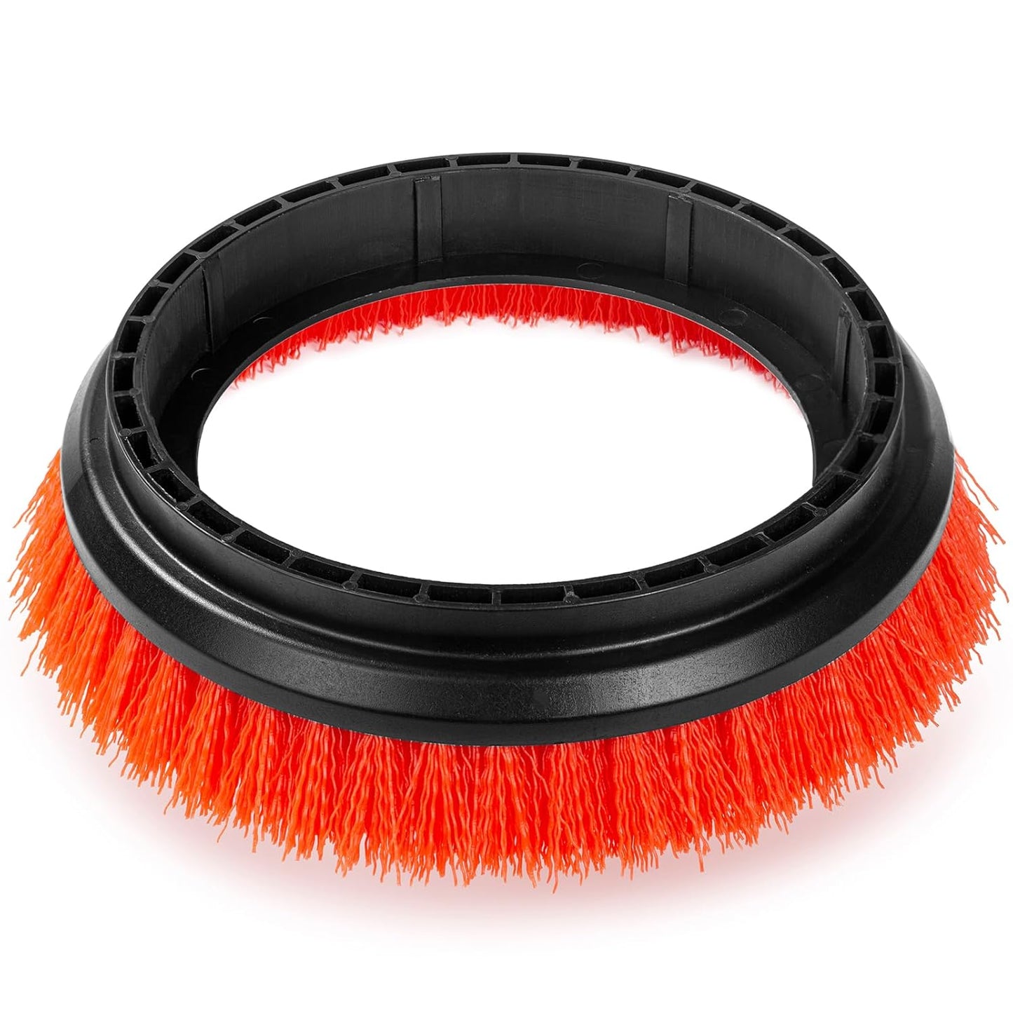 Commercial Scrub Brush for Orbital Floor Scrubber, Compatible with Oreck Orbiter XL ORB550MC, Bissell BGEM9000, 12" Diameter, Heavy-Duty Brush, Orange