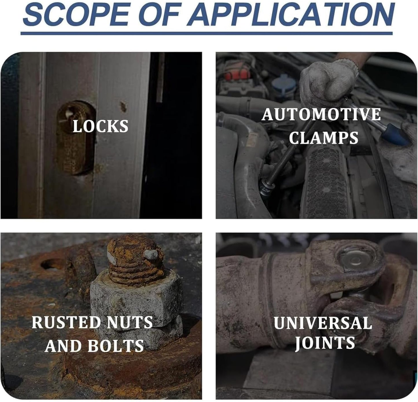 3 Pcs Nexa Rust Remover Spray, 2025 Upgrade Rust Remover for Metal, Car Scratch Remover, Iron Stain Cleaner for Multiple Surfaces,for Heavy Duty Rust Dissolver for Metal, Tools, Cars, Chains