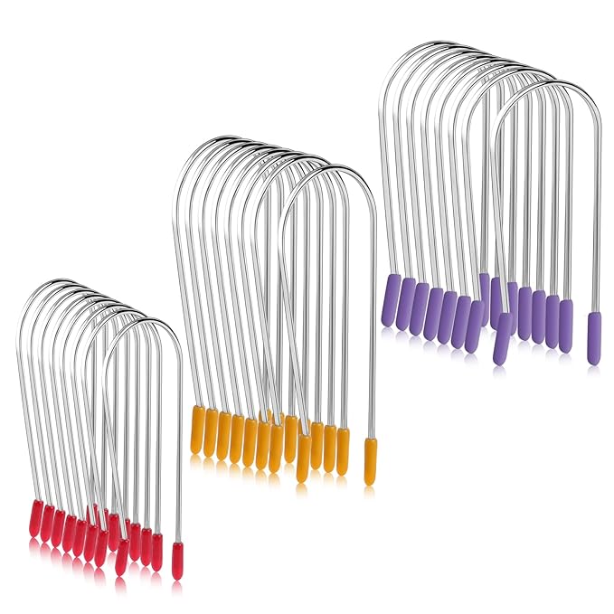 Vin Beauty Curler Clips Replacement Kit, 24 Assorted Securing Pins for 1", 1¼", 1½" Rollers, Suitable for Long, Medium Hair - Women & Girls
