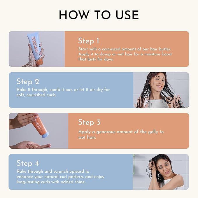 Fix My Curls Curl Quenching Moisture Styling Duo | For Curly, Wavy, Dry, Frizzy Hair| Curl Activator with Chia & Aloe Vera | Silicone Free| 7.05oz each