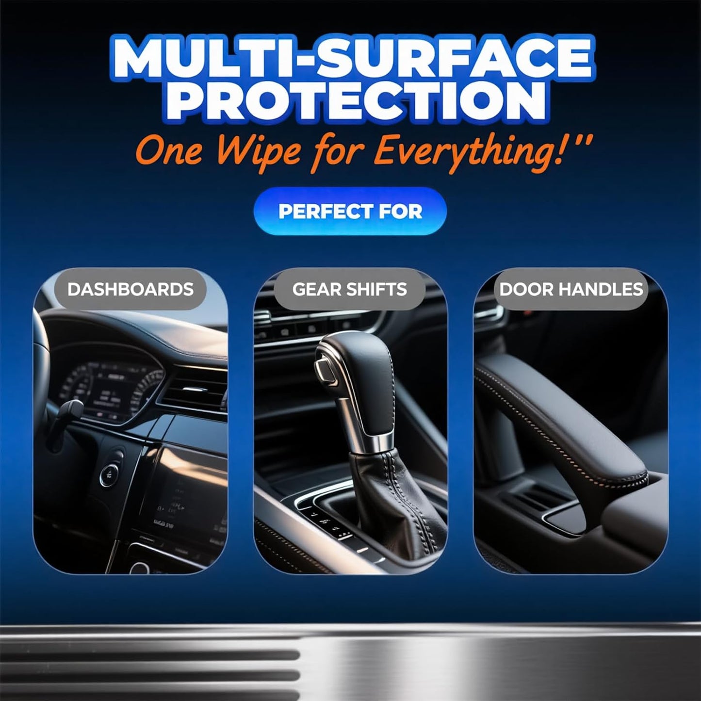 Car Interior Cleaning Wipes, All-Purpose Cleaning Wipes, Cleaning Wipe for Interior Auto Detailing, Multi-Purpose Automotive Wipes for Leather, Dashboard, Steering Wheel, Sofa, etc. 3packs.(60PCS)