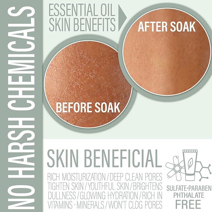 Luxiny Vegan Milk Bath Soak Made with Coconut Milk Powder & Sweet Almond Oil Which Creates A Bath Bomb Dust Soothing Fizz, 8oz (Tea Tree Mint)