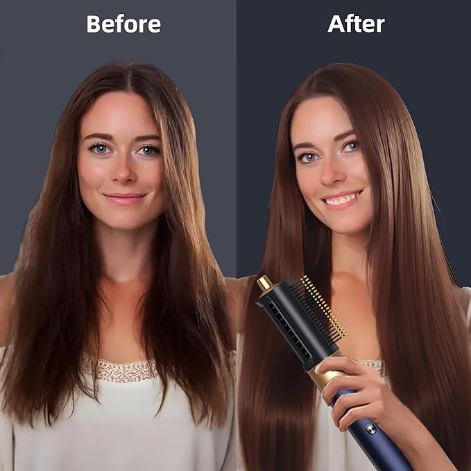 Air Styler Hair Dryer Brush,Multi-Styler with Auto-Wrap Curlers,Hot Air Hair Styler & Dryer Set,Anti-Flying Warping,Ionic,Hot Shunfa,Styling Without Heat Damage,with Protective Travel Case