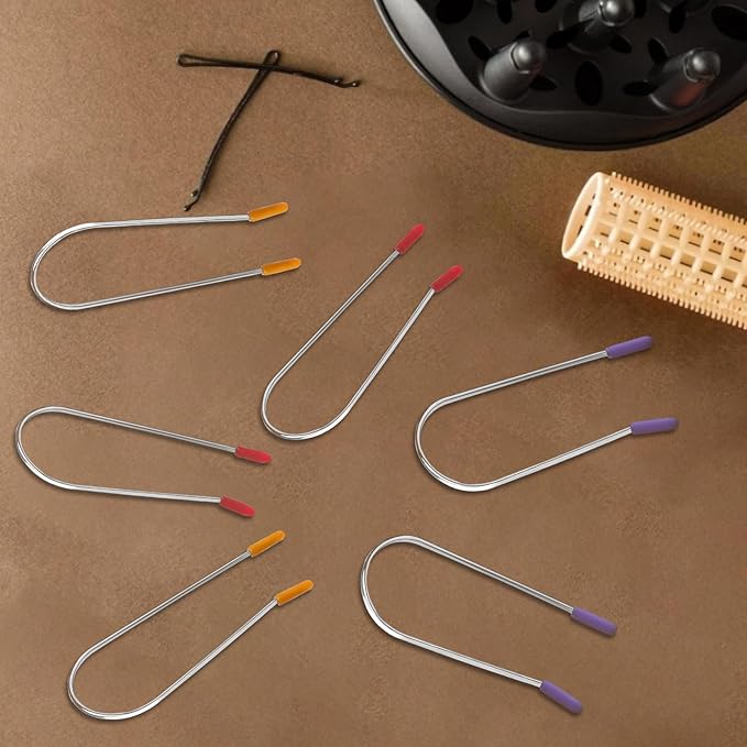 Vin Beauty Curler Clips Replacement Kit, 24 Assorted Securing Pins for 1", 1¼", 1½" Rollers, Suitable for Long, Medium Hair - Women & Girls