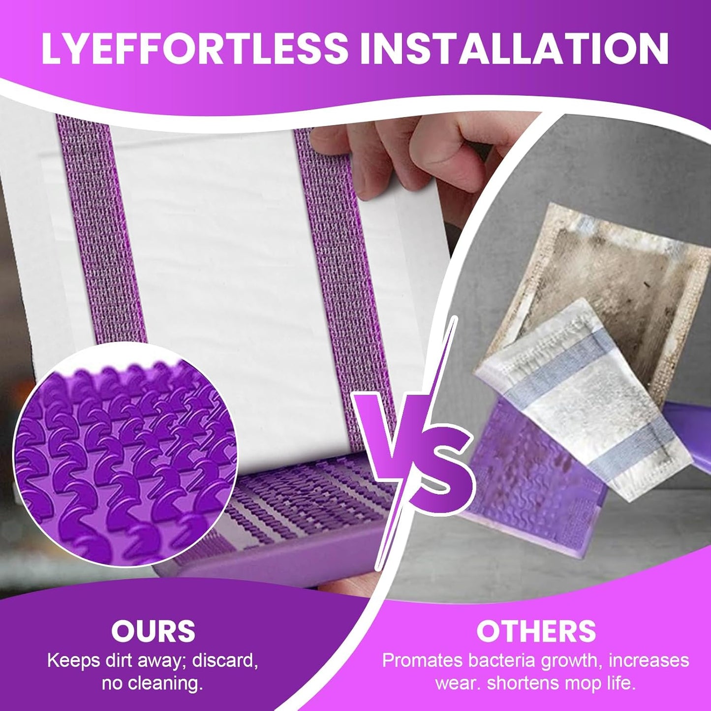 Disposable Wet Pads Refill for Swiffer WetJet Mop,30-Pack Multi-Surface Spray Mop Pad Refills for Floor, Bathroom, Kitchen, Living Room Cleaning, Super Strong Stains Absorption