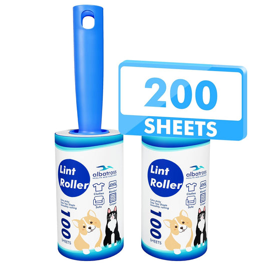 Lint Rollers for Pet Hair Extra Sticky, 200 Sheets Lint Rollers for Pet Hair Removal, Dog and Cat Lint Remover for Clothes, Furniture, Carpet