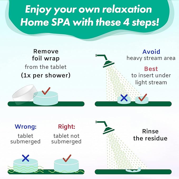 Shower Steamers Aromatherapy, 6 Pack Shower Bombs - Eucalyptus Mint, Lavender, Peony Pear, Chamomile, Tangerine, Lemongrass Coconut Essential Oil, Stress Relief and Relaxation Gifts for Women