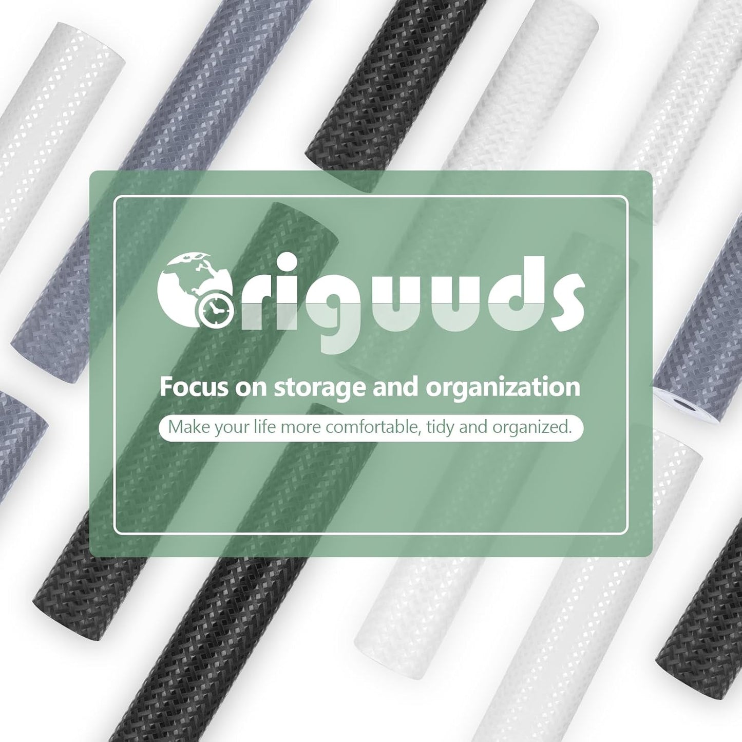 Shelf Liners, Non-Adhesive Drawer Liner, Waterproof & Oil-Proof Kitchen Cabinet Cupboard Liner Plastic EVA Material BPA Free Fridge Liner Mats Paper Protector for Shelves (Black/12in x 120in)
