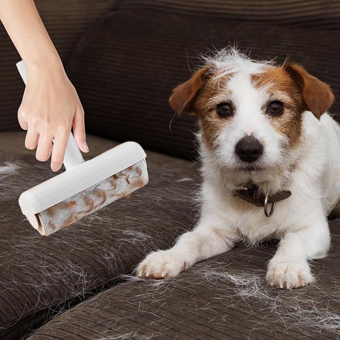 6.3 Inch Wide Lint Roller Refills, Value Pack 8 Rolls Extra Sticky, Pet Hair Sticky Roller Refills for Floor, Couch, Carpet, Bed, Clothes (Pack of 8, Total 480 Sheets)