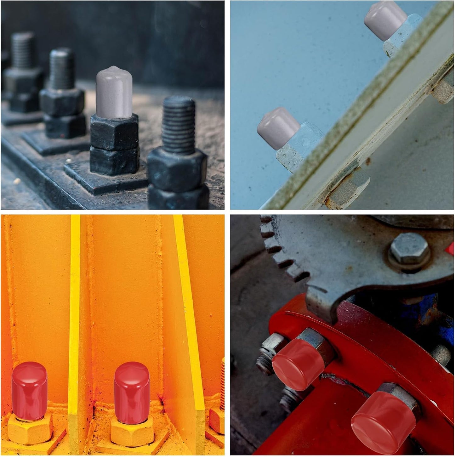 uxcell 20pcs Rubber End Caps 43mm ID Vinyl PVC Round Tube Bolt Cap Cover Screw Thread Protectors Dark Green