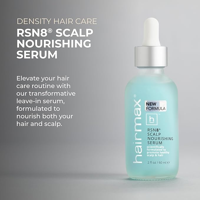 Hairmax Nourishing Hair Growth Serum for Women & Men, Promotes Thicker, Stronger Hair with 47 Essential Oils 2 Fl Oz (Pack of 1) New & Improved