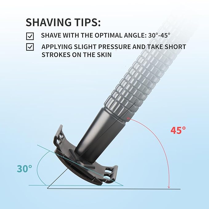 Gearhub Double Edge Safety Razor Reusable Stainless Metal Wet Shaving Razor with 10 Swedish Platinum Blades for Men Women Barber Bikini Armpit Hair, Matte Gunmetal Black GR131