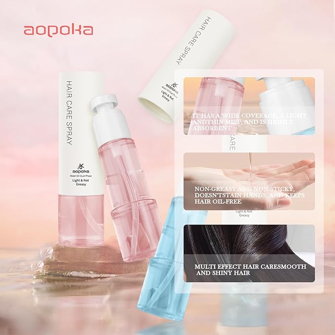 -Women's Hair Perfume, Essential Oil Hydrating Formula with Rose, Long-Lasting Fragrance 50ml Beeswax Enriched Spray for Frizz Control & Shine, 2.4 Fl Oz