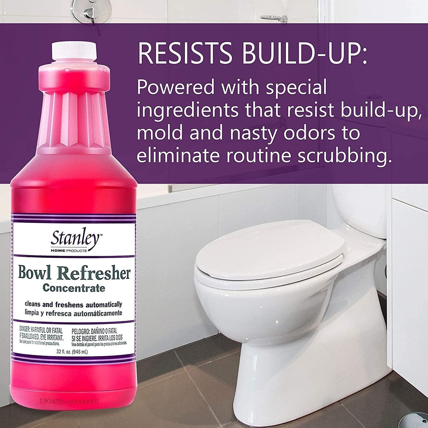 STANLEY HOME PRODUCTS Bowl Refresher Concentrate – Cleans and Freshens Toilets Automatically – 32 fl. oz. (2 Pack)