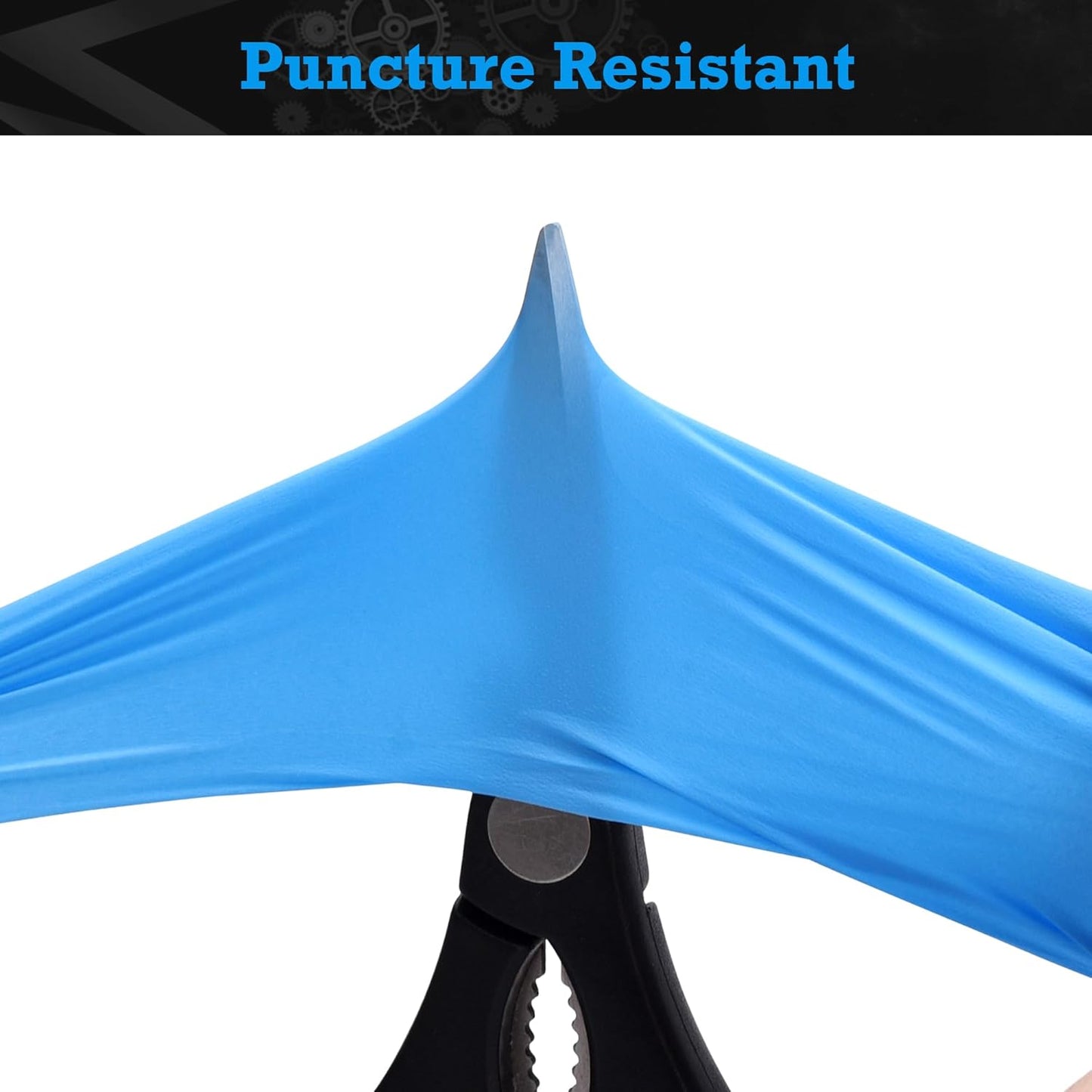 TitanFlex Heavy-Duty Blue Nitrile Gloves, 6-mil, Fully Textured, Mechanic Disposable Gloves, Powder-Free, Latex-Free