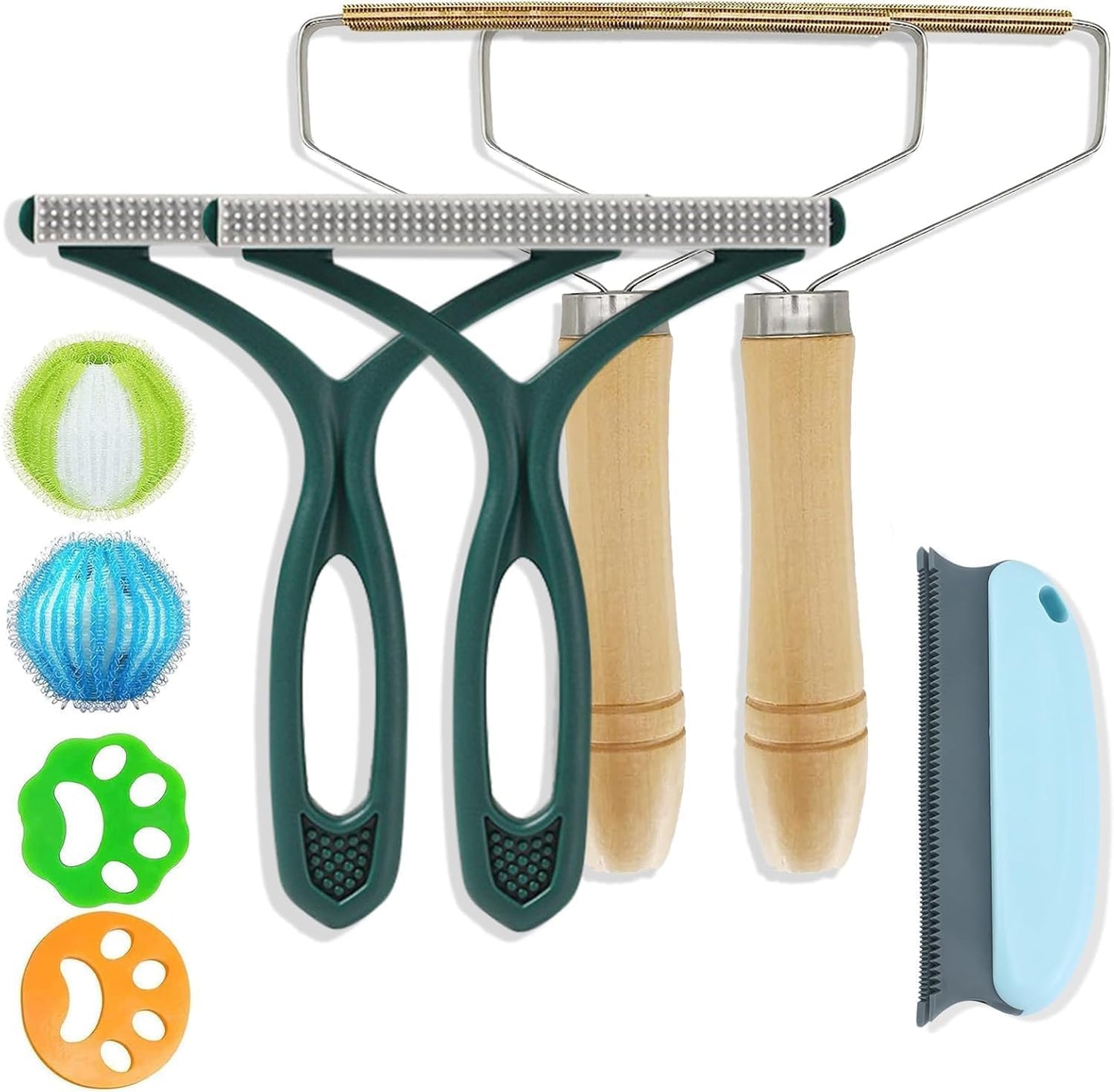 Pet Hair Remover, Portable Dog Cat Hair Remover, Lint Remover, Reusable Pet Hair Removal Tool, Lint Shaver Cleaner Pro, Carpet Scraper for Couch Furniture, Blanket, Clothing, Carpet, Rugs (9)