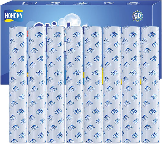 13.8in Lint Roller Refills Large Lint Roller Refill (8 Packs 480 Sheets) for Lint Remover, Pet Mega Extreme Stick Refill for Floor Roller, Cleaning for Carpets, Cars, Clothing, and Pet Hair