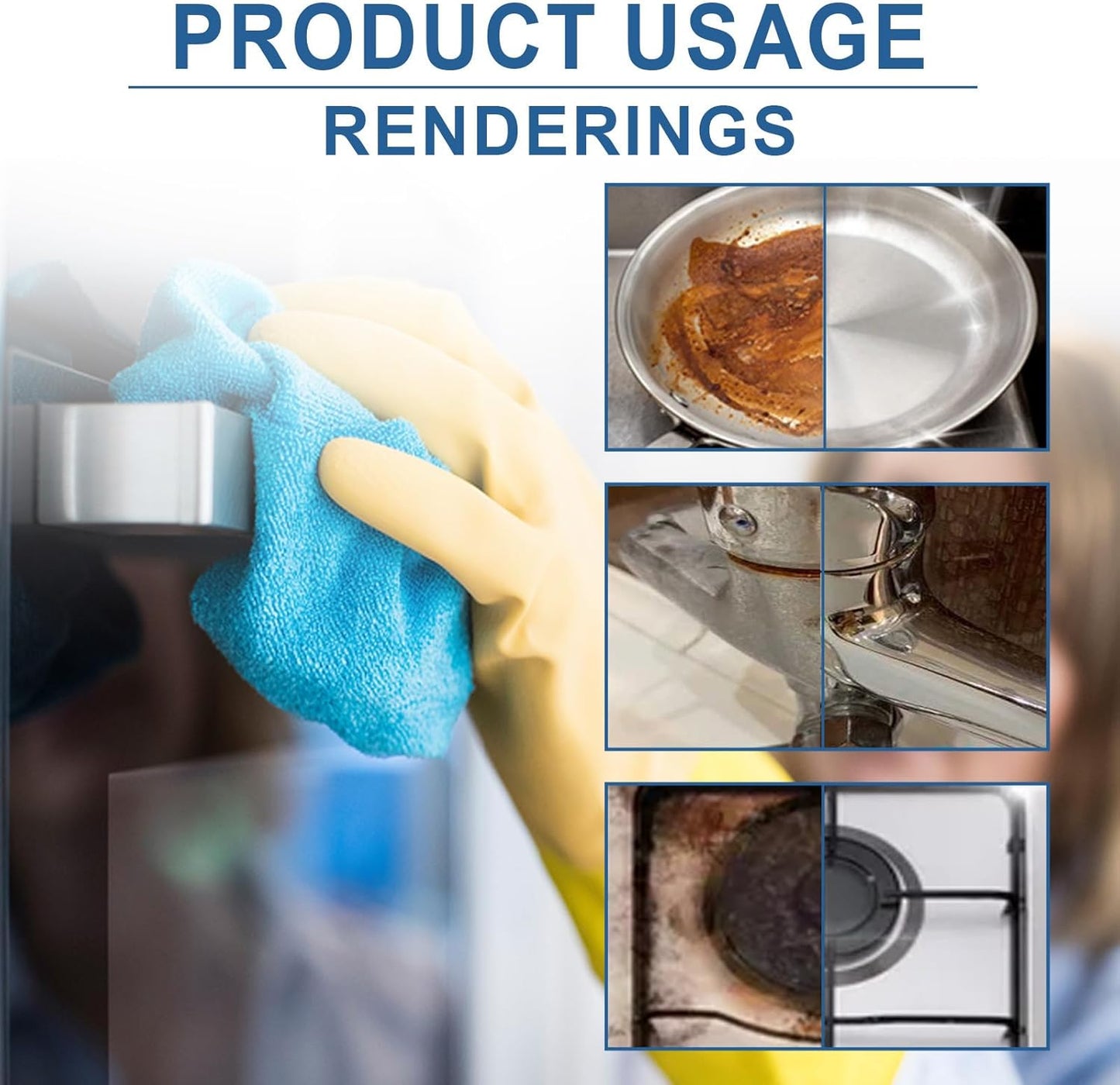 Oven cleaner Kitchen,Heavy Oil Cleaner, 2025 Upgrade Multipurpose Grease Remover, Durable Stain Cleaning Agent for Kitchen Surfaces, Portable Degreasing Spray 500ML