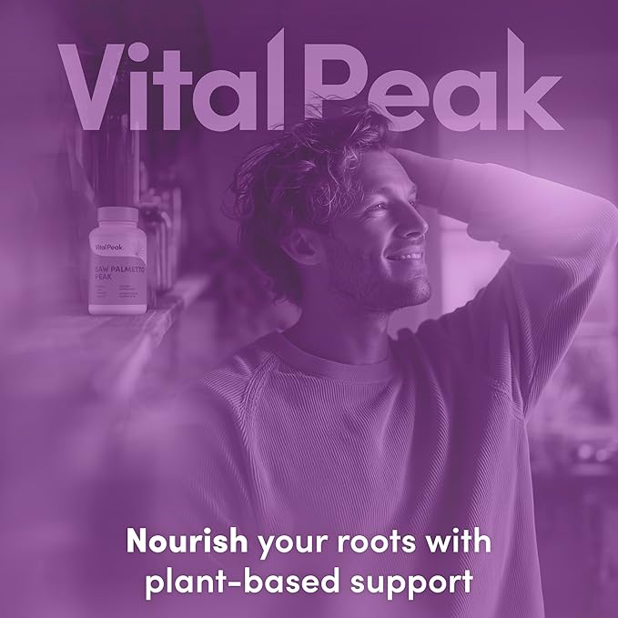 Saw Palmetto Peak 320 mg - Herbal Supplement for Hair Growth and Urinary Health - Vegan, Gluten Free, Dairy Free, Non-GMO - 30 Capsules