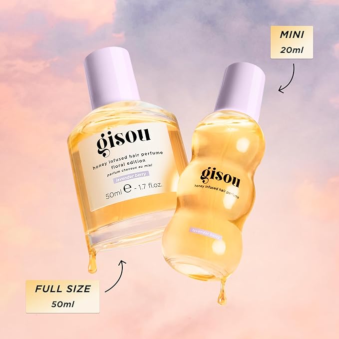 Gisou Honey Infused Hair Perfume Floral Edition - Lavender Berry, A Warm and Luxurious Fragrance with an Earthy and Indulgent Scent, Nourishing and Hydrating Hair Shine Spray (1.7 fl oz)